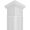 Ekena Millwork Craftsman Classic Square Non-Tapered Nouveau Fretwork Column w/ Tuscan Capital & Tuscan Base CC1208ENNVUTUTU - alternate 3
